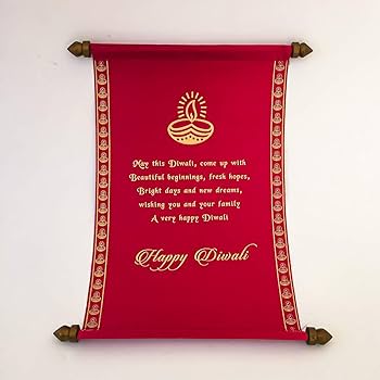 Scroll greeting card