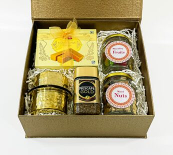Traditional Indian Gift Hampers with Dabara Set, Mysore Pak, and More Indian Cultural Gifts