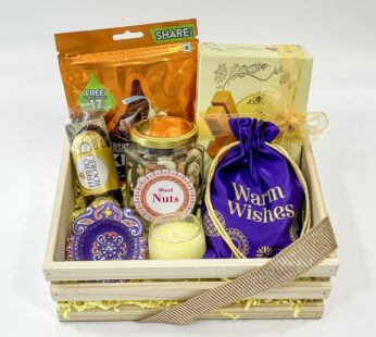 Delightful Indian Sweets Gift Box with Ferrero Rocher, Truffle Chocolate, Mysore Pak, and More