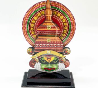 Handcrafted wooden Kathakali stand – Large – (L 2.25 x W 5.25 x H 9.25 inches)