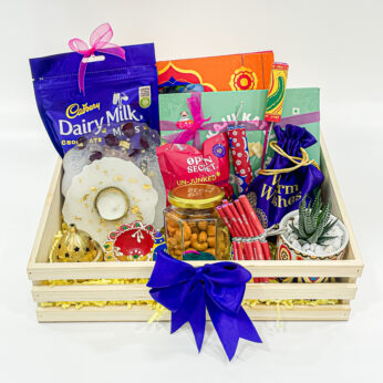 Diwali Sweet Gift Box With Cadbury Minis, Assorted Chocolates, Kaju Katli, and More Sweet Surprises