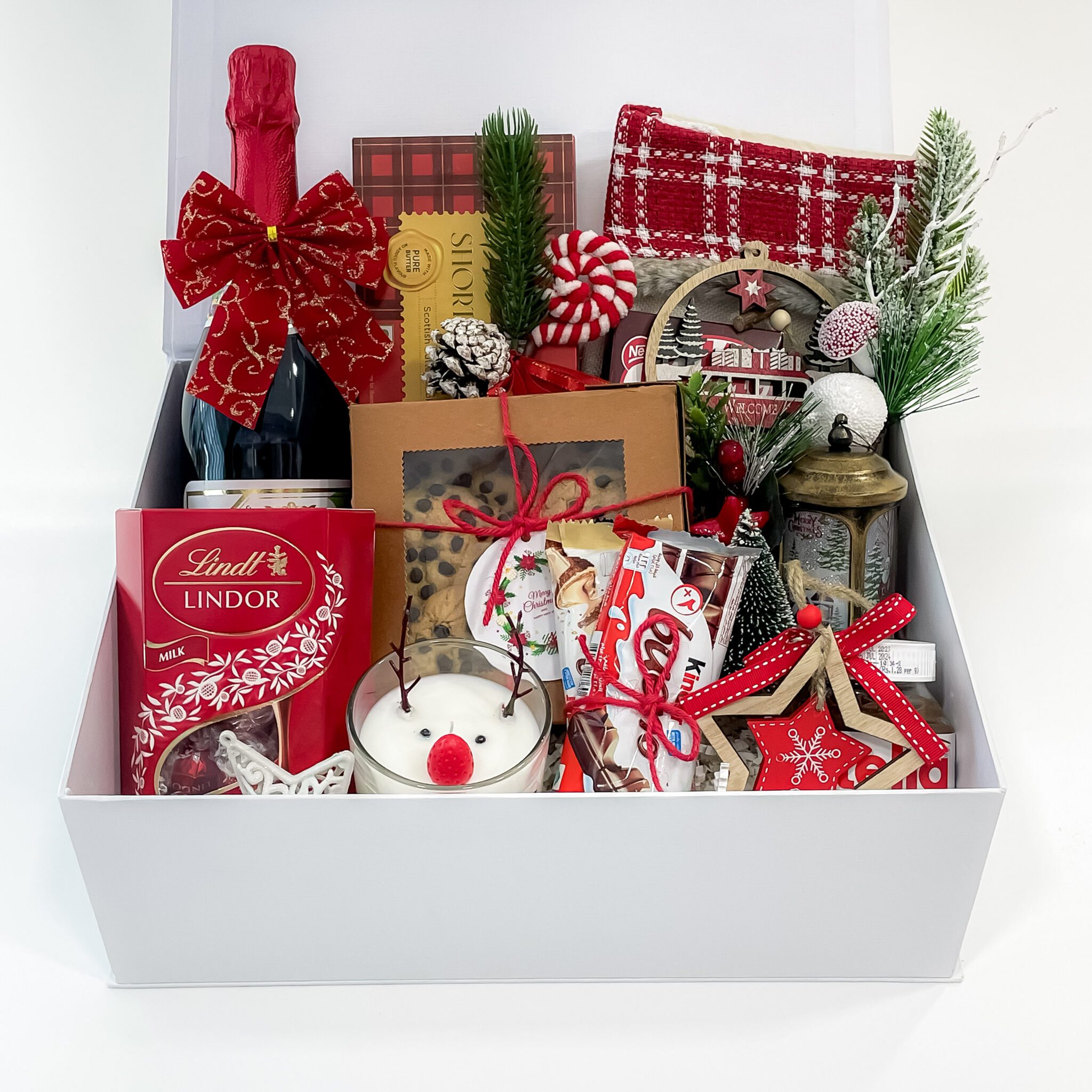 Buy Enchanting White Christmas Gift Boxes Online| Angroos