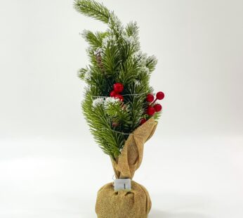 Joyful Christmas Standing Bouquet for Festive Home Decor Delight Multi-Colored (5.5×5.5×15 cm)