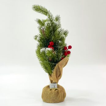 Joyful Christmas Standing Bouquet for Festive Home Decor Delight Multi-Colored (5.5×5.5×15 cm)