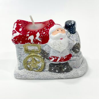 Bring a smile to your Christmas with our Jolly Santa Claus Candle Holders