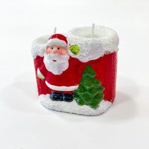 Santa Christmas Candle Holder