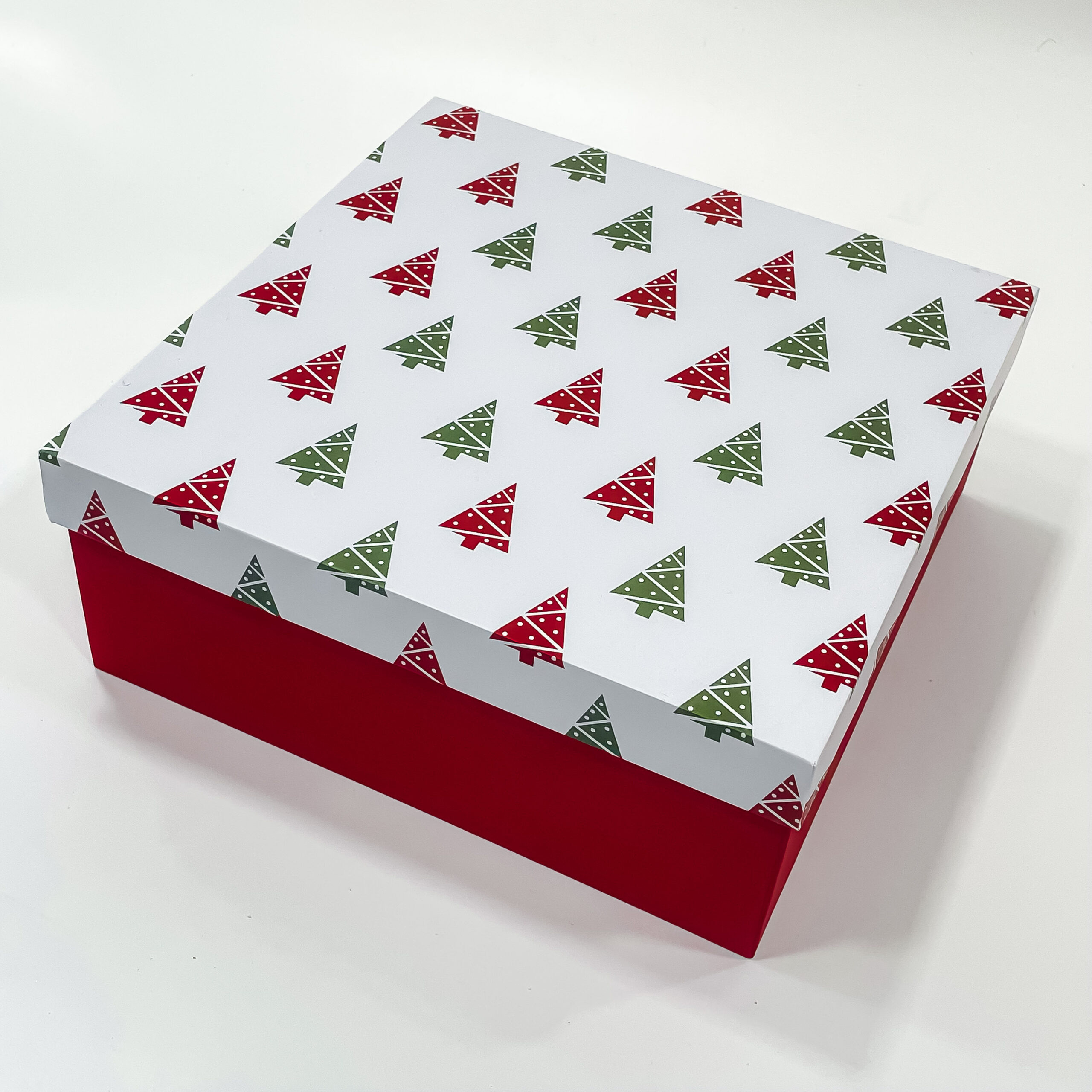 Empty Christmas Gift Box White