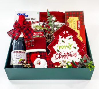 Evergreen Elegance: Unwrap Joy with the Green Christmas Gift Box