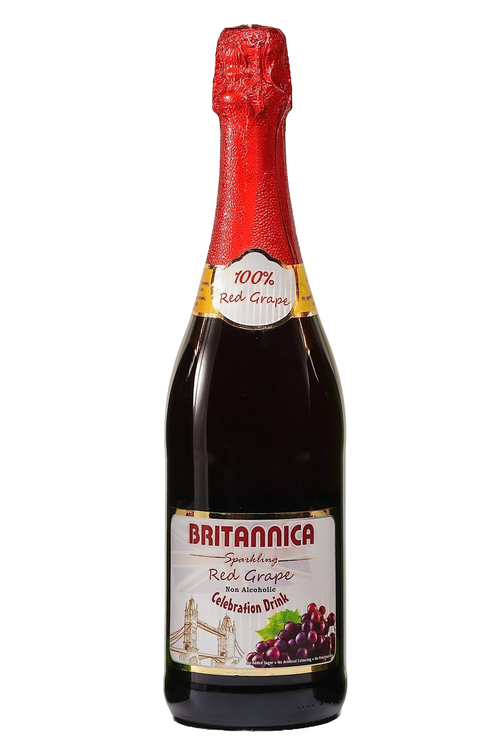 Britannica sparkling red grape drink 750ml