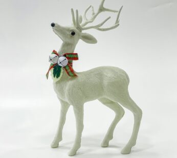Sparkling Reindeer Festivity: Fiber – head-up Christmas deer for festive decor