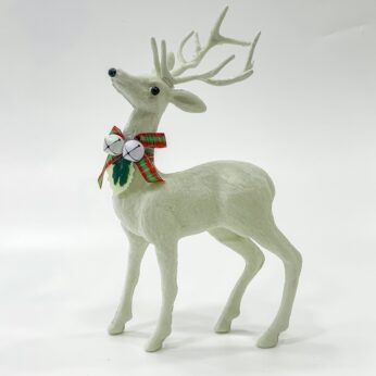 Sparkling Reindeer Festivity: Fiber – head-up Christmas deer for festive decor