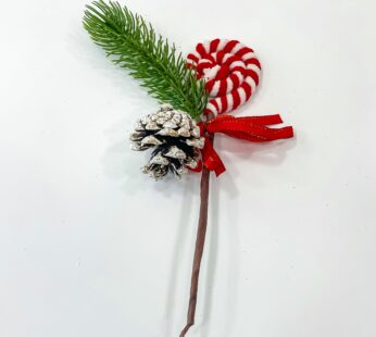 Charm in Miniature with Small Christmas Bouquet Sized 3x3x9 for Festive Delight (2 nos)