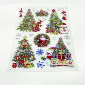 Festive Christmas Tree Stickers: Deck Your Halls with Holiday Cheer (2 nos)