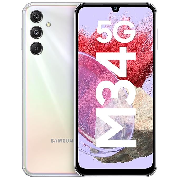 Samsung Galaxy M34 5G (Prism Silver,8GB,128GB)