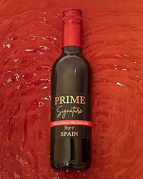 Prime singnature non alcoholic red grape wine 375ml
