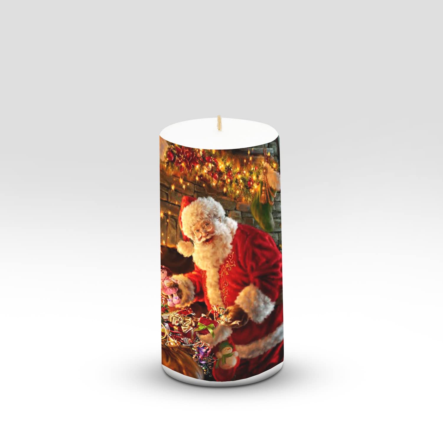 Santa candle holder