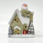 Christmas snow house with Santa