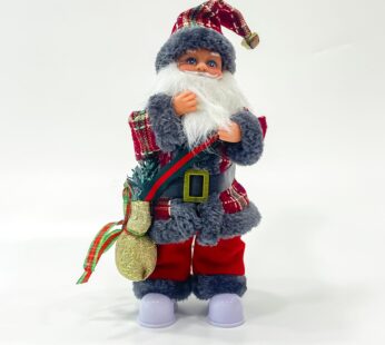 Cheerful dancing Santa Claus toy with light and music for your festive cheer