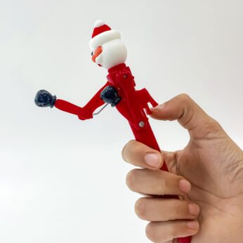 Holiday Harmony with our Christmas boxing pens : Santa design with red and white hue