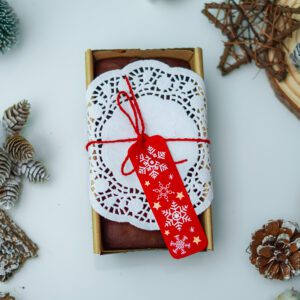 Loaf cake with Christmas tag 300g