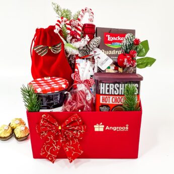 Themed Christmas Holiday Gift Hamper with Indulgent Treats, Decadent Delights & Festive Cheer