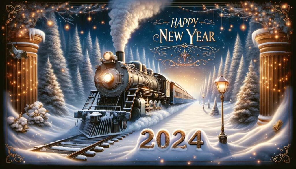 Happy New year Train 2024