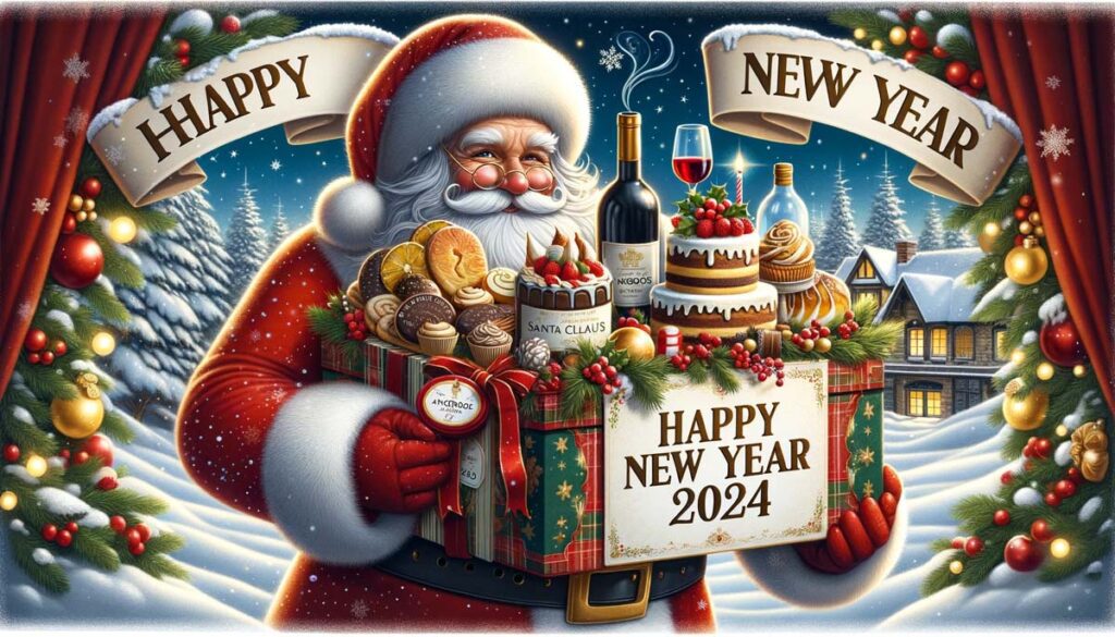 Happy New year Santa Gift Hamper 2024