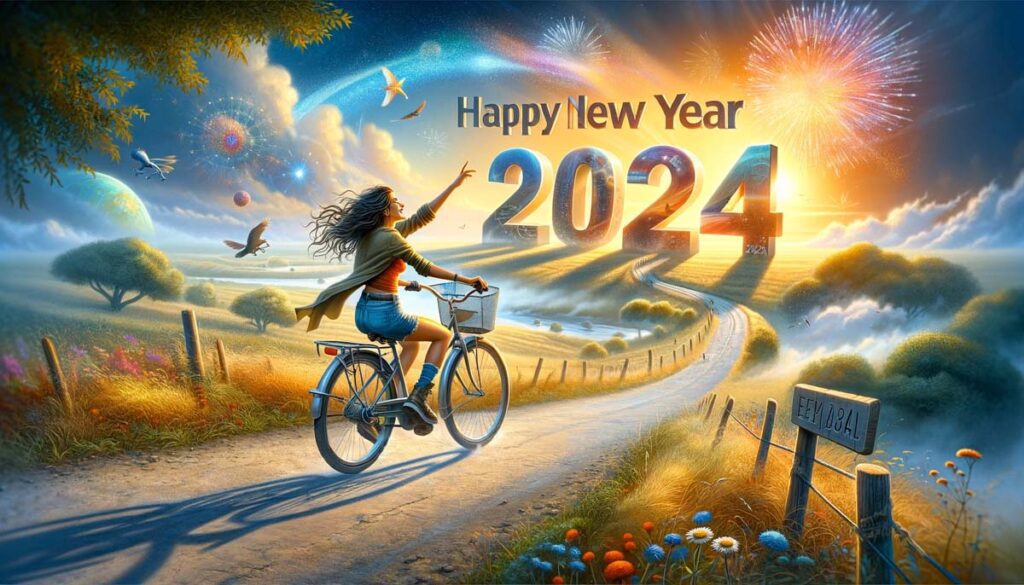 Happy New year Cycle girl