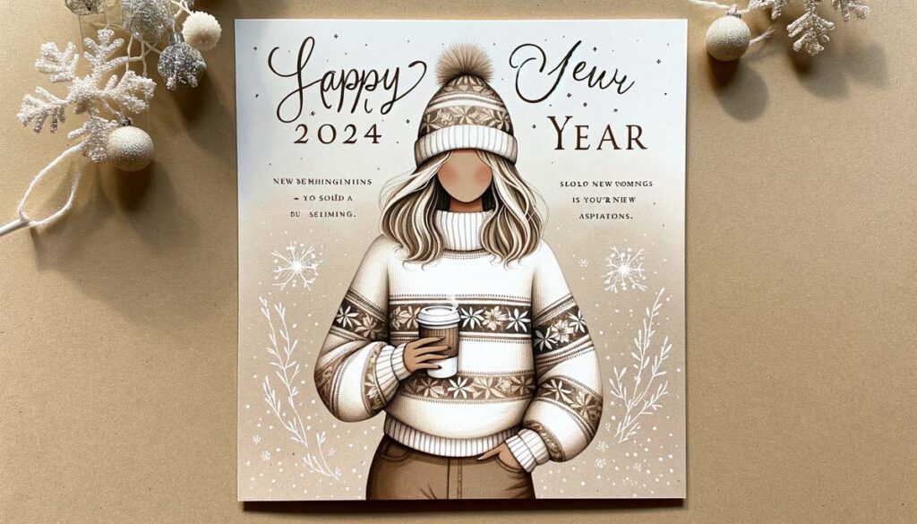 Happy new year girl vector wishes card India's Favourite Online Gift Shop