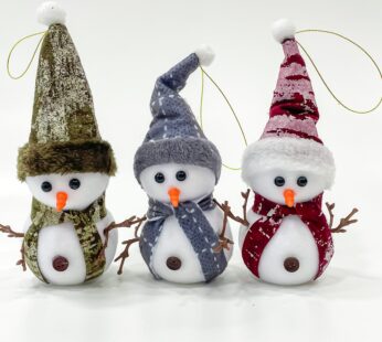 Captivating Snowman plush doll set of 3 for your holiday celebrations