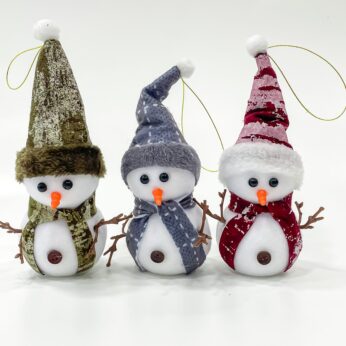 Captivating Snowman plush doll set of 3 for your holiday celebrations