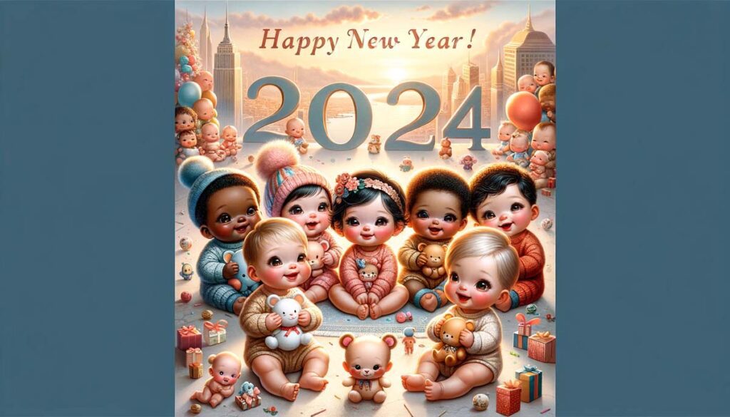 happy new Year Babies 2024