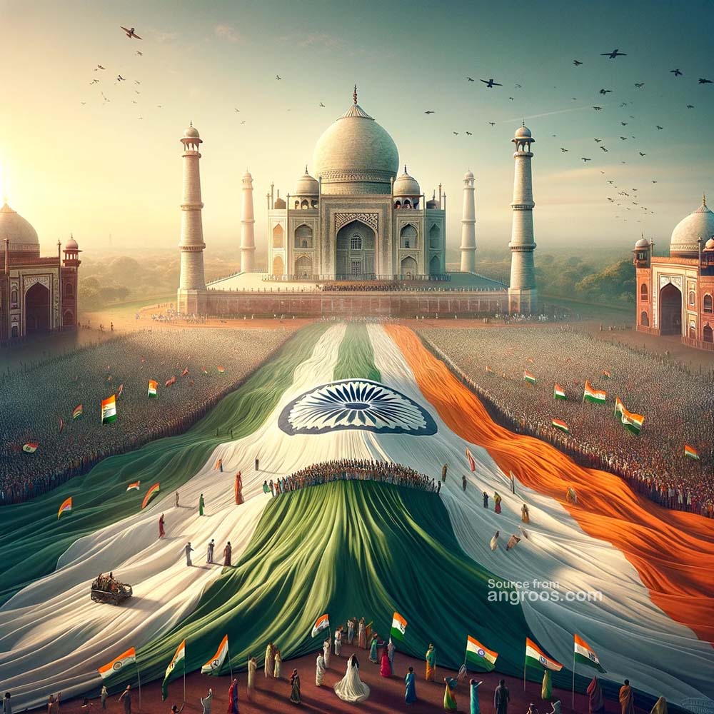 Happy Republic Day with Taj Mahal