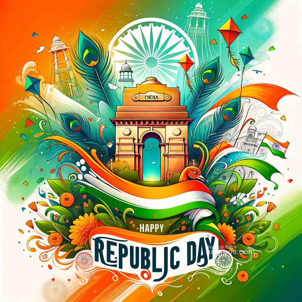 Republic Day greeting Image