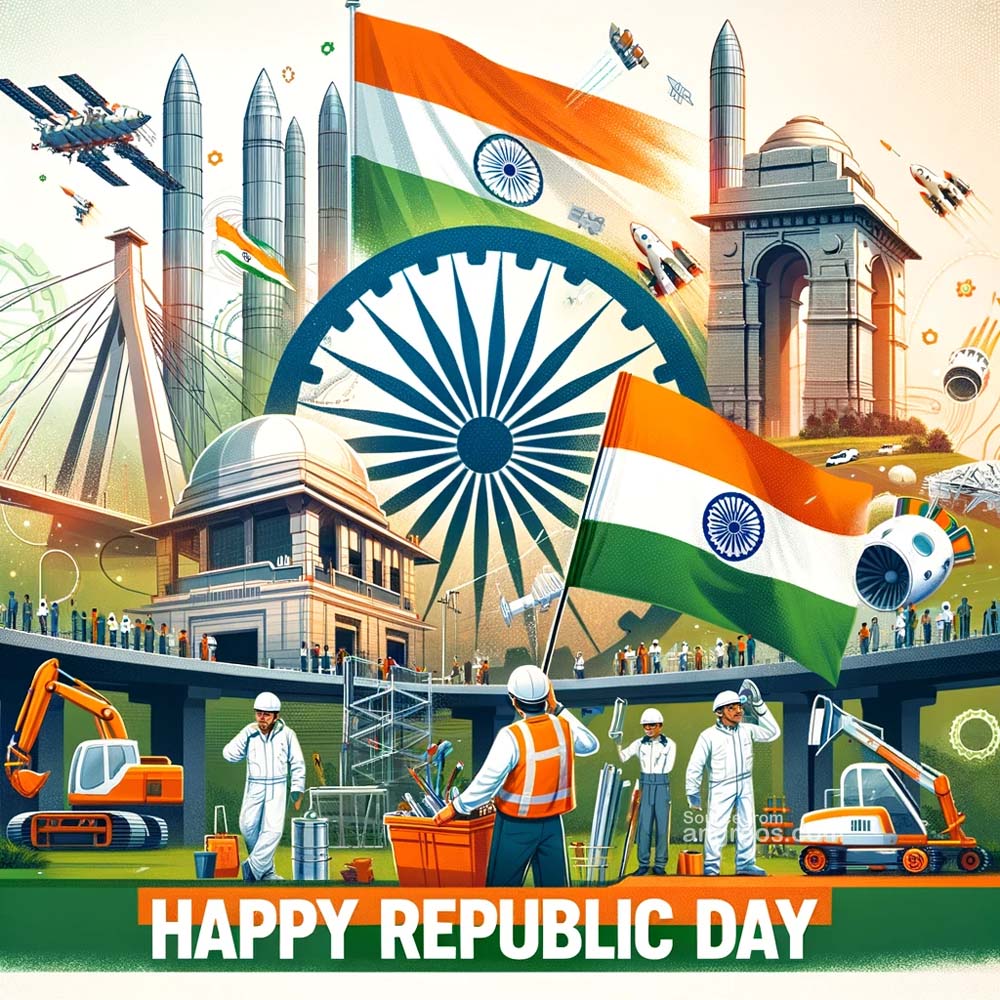 Republic Day Image with Unity