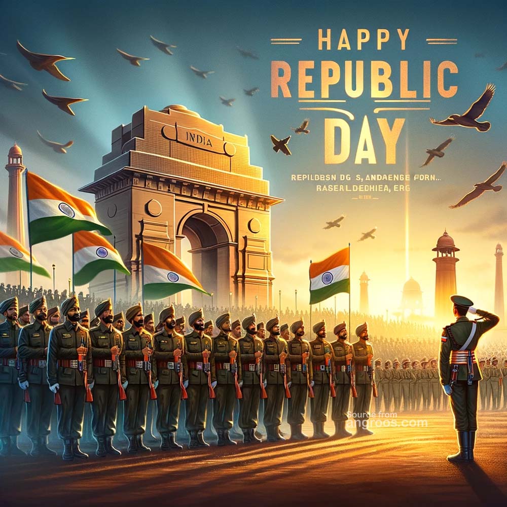 Republic Day Image with Indian Army