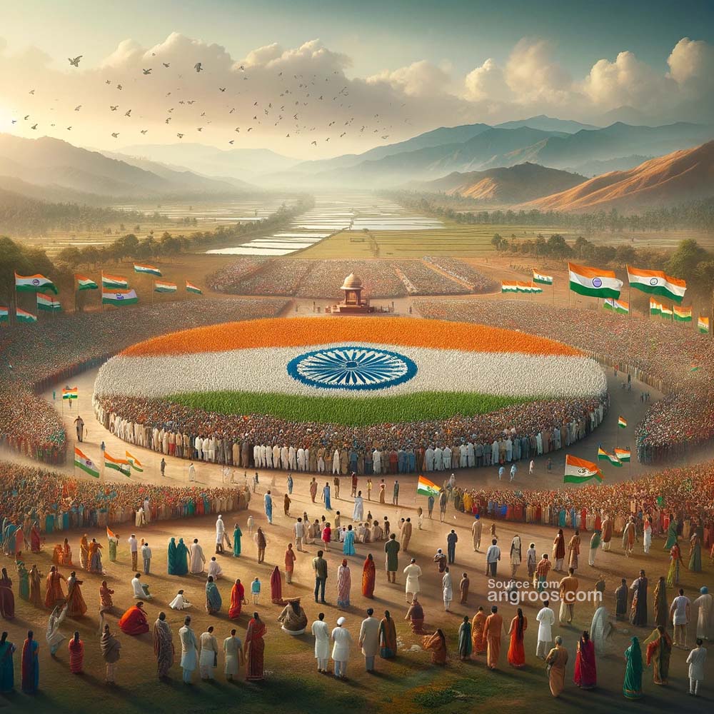 Republic Day images with Indian flag