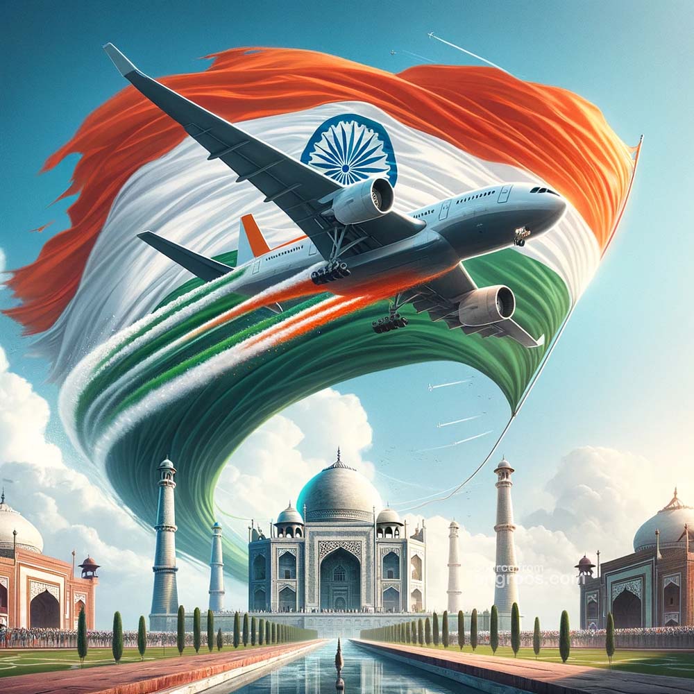 Indian Republic Day image with Flag