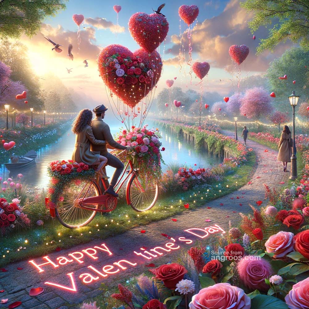 beautiful journey with Valentine's Day wishes