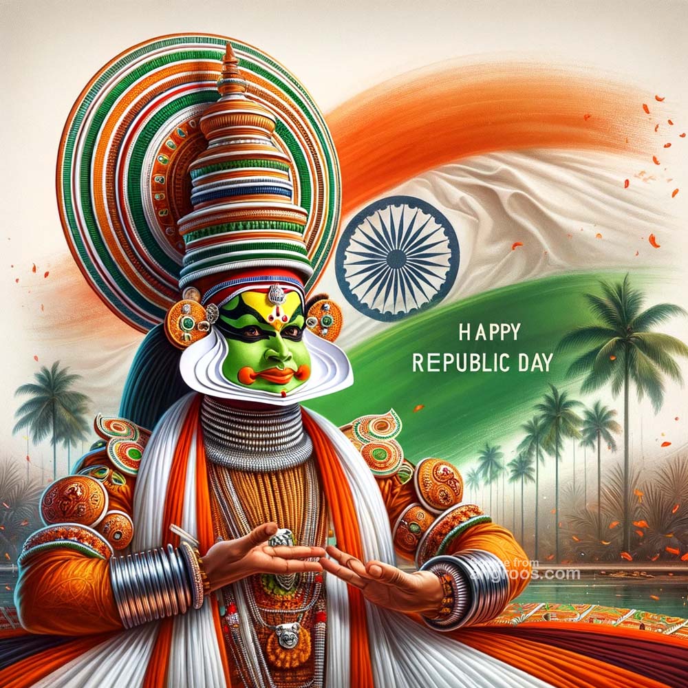 Republic Day Images with Kathakali Dance