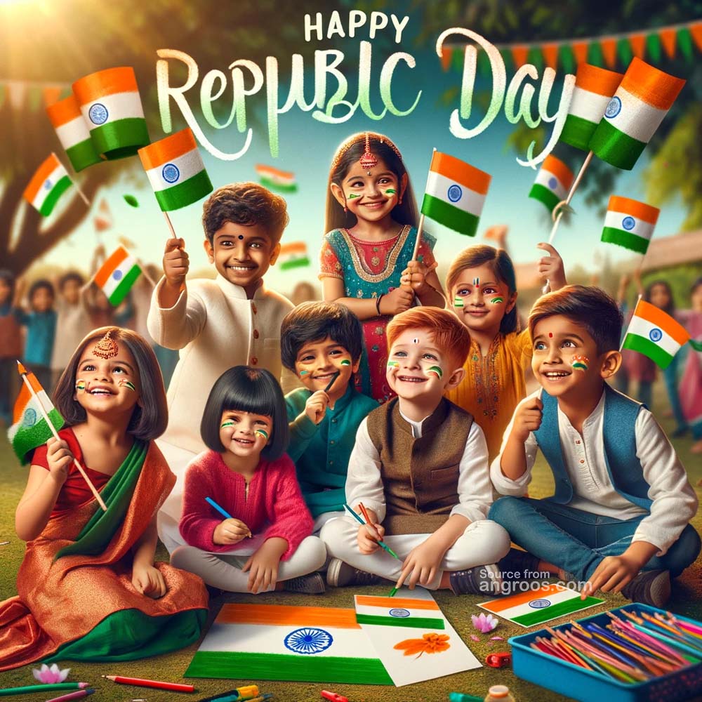 Republic Day Images with Children