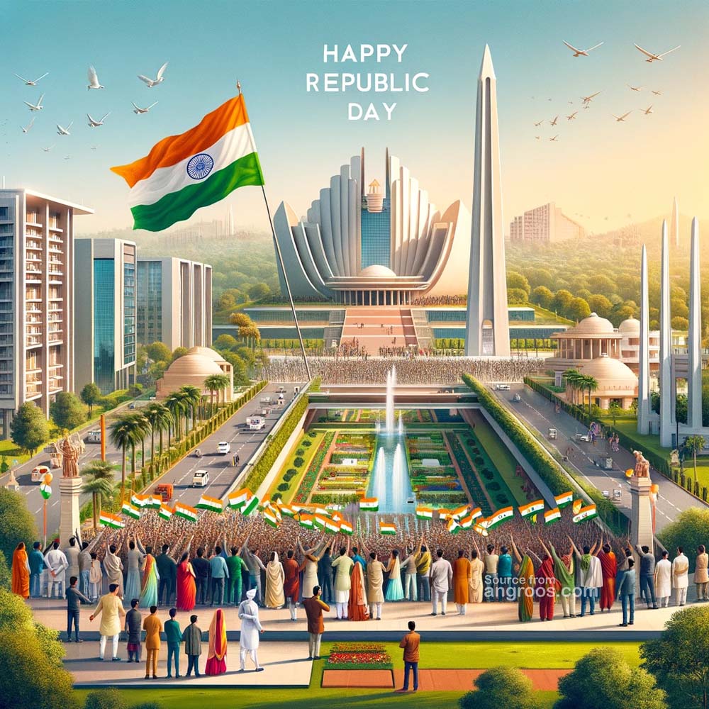 Greetings on Republic Day with unity