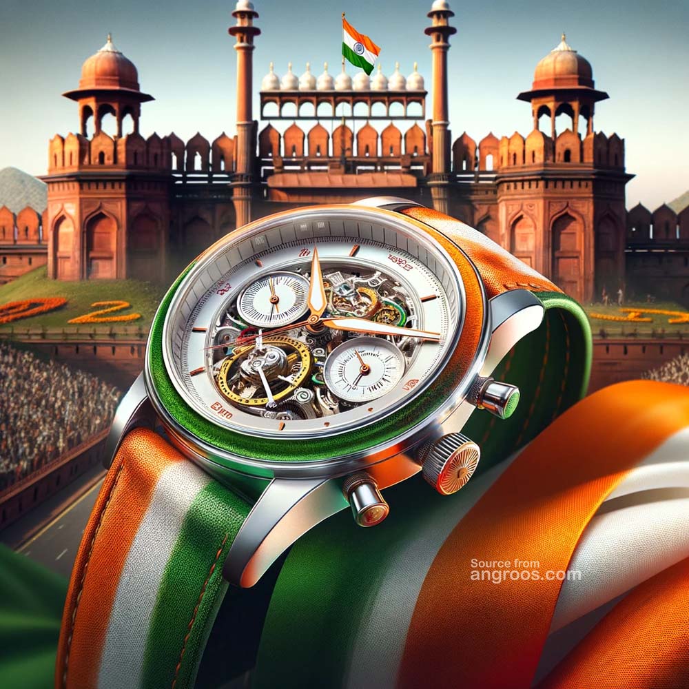 Republic Day Image with Watch