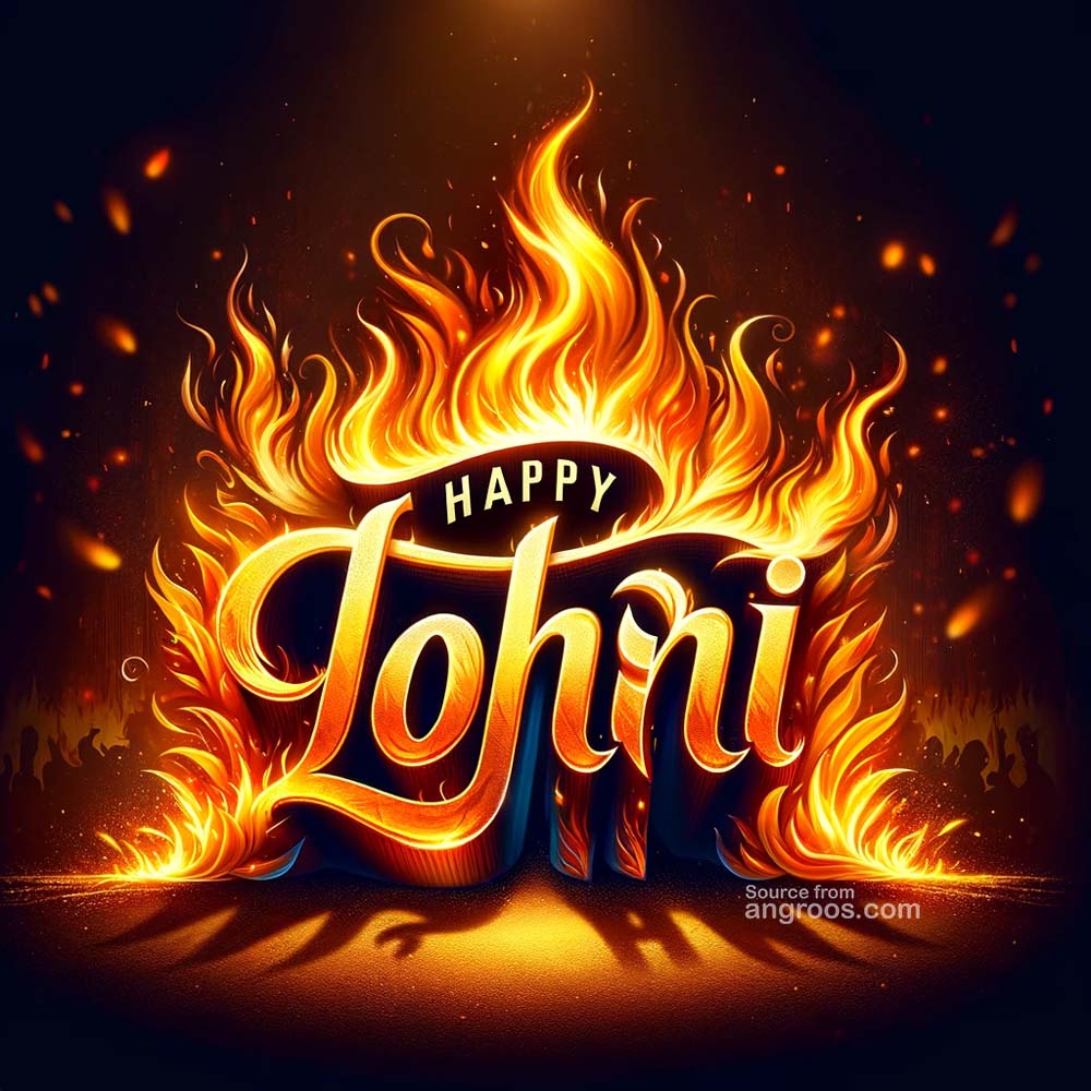 Lohri bonfire lighting