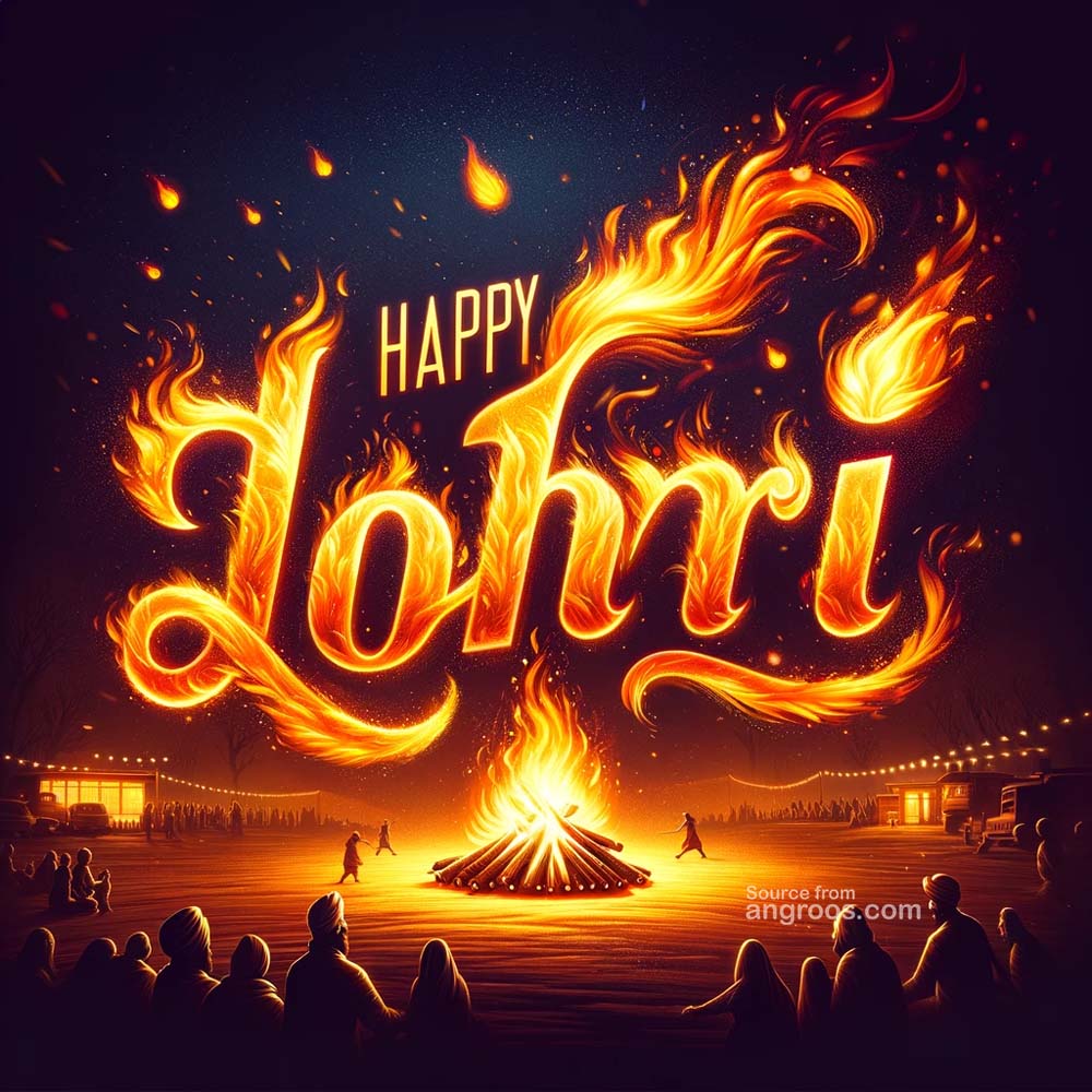 Lohri fire