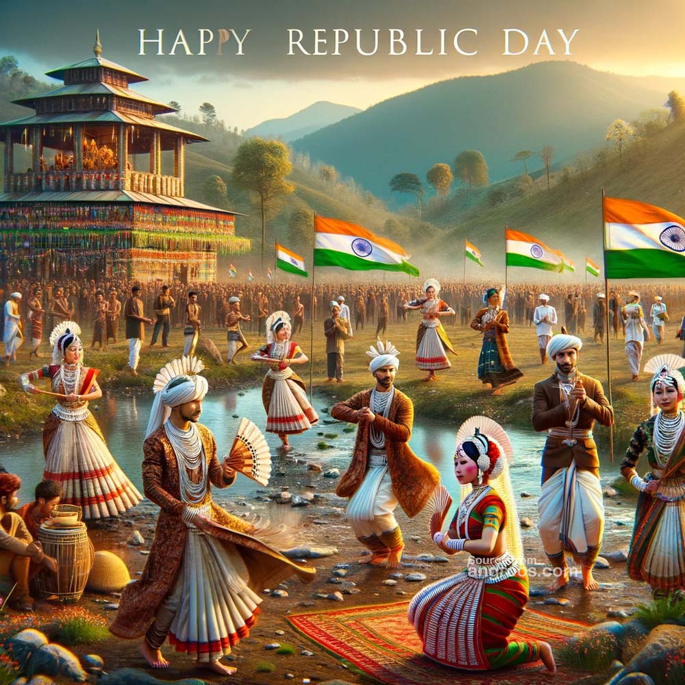 Happy Republic Day Image with Dance