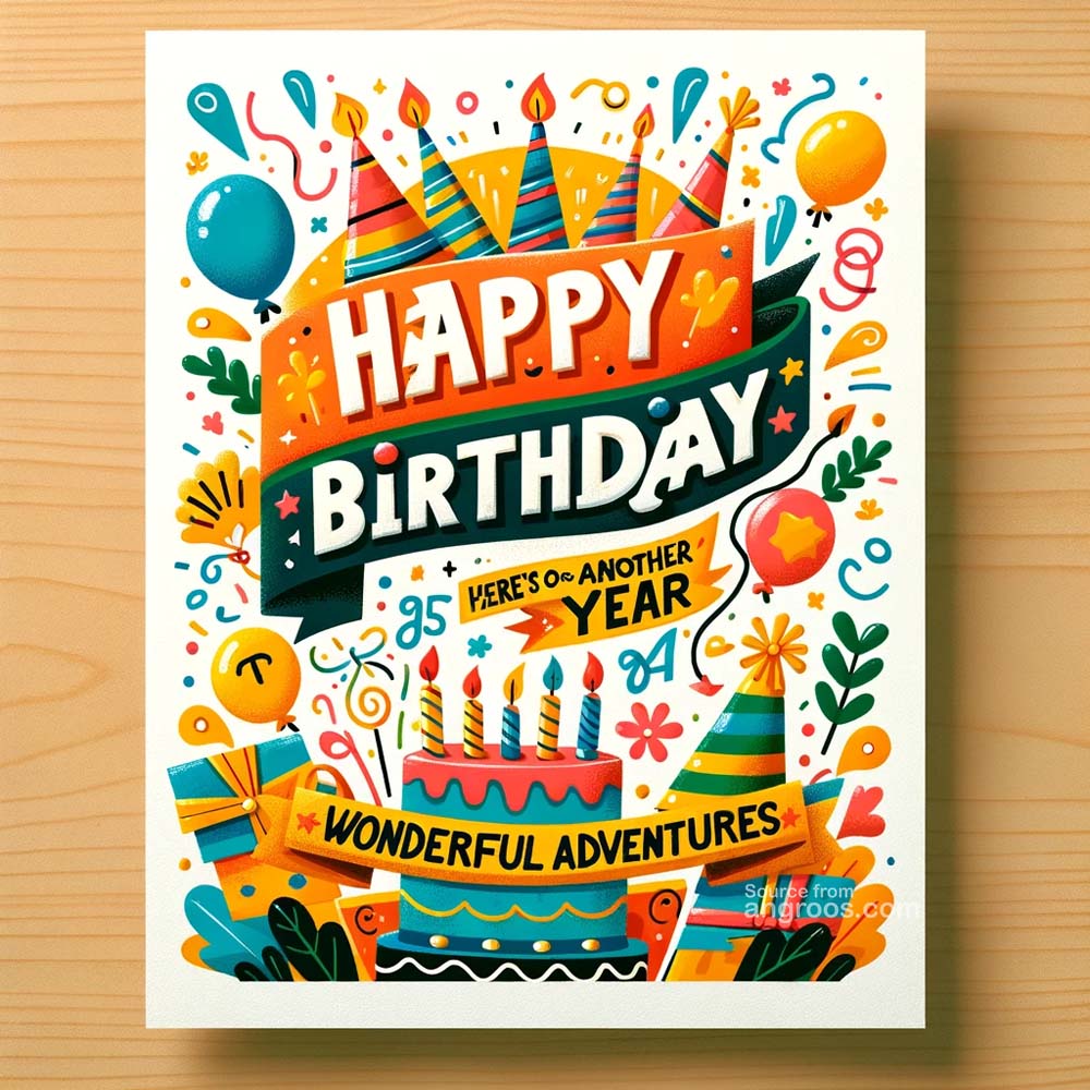 Birthday wishes greeting card