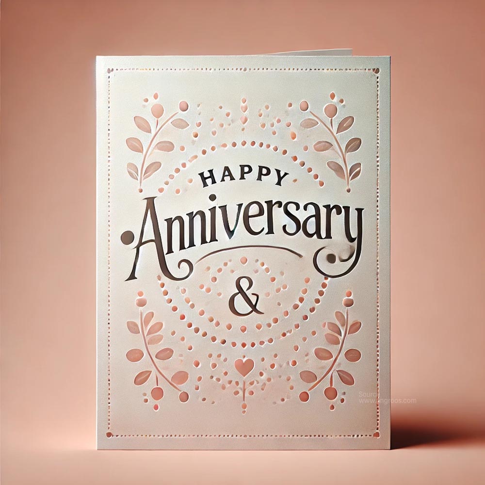 simple and elegant anniversary greeting card design India's Favourite Online Gift Shop
