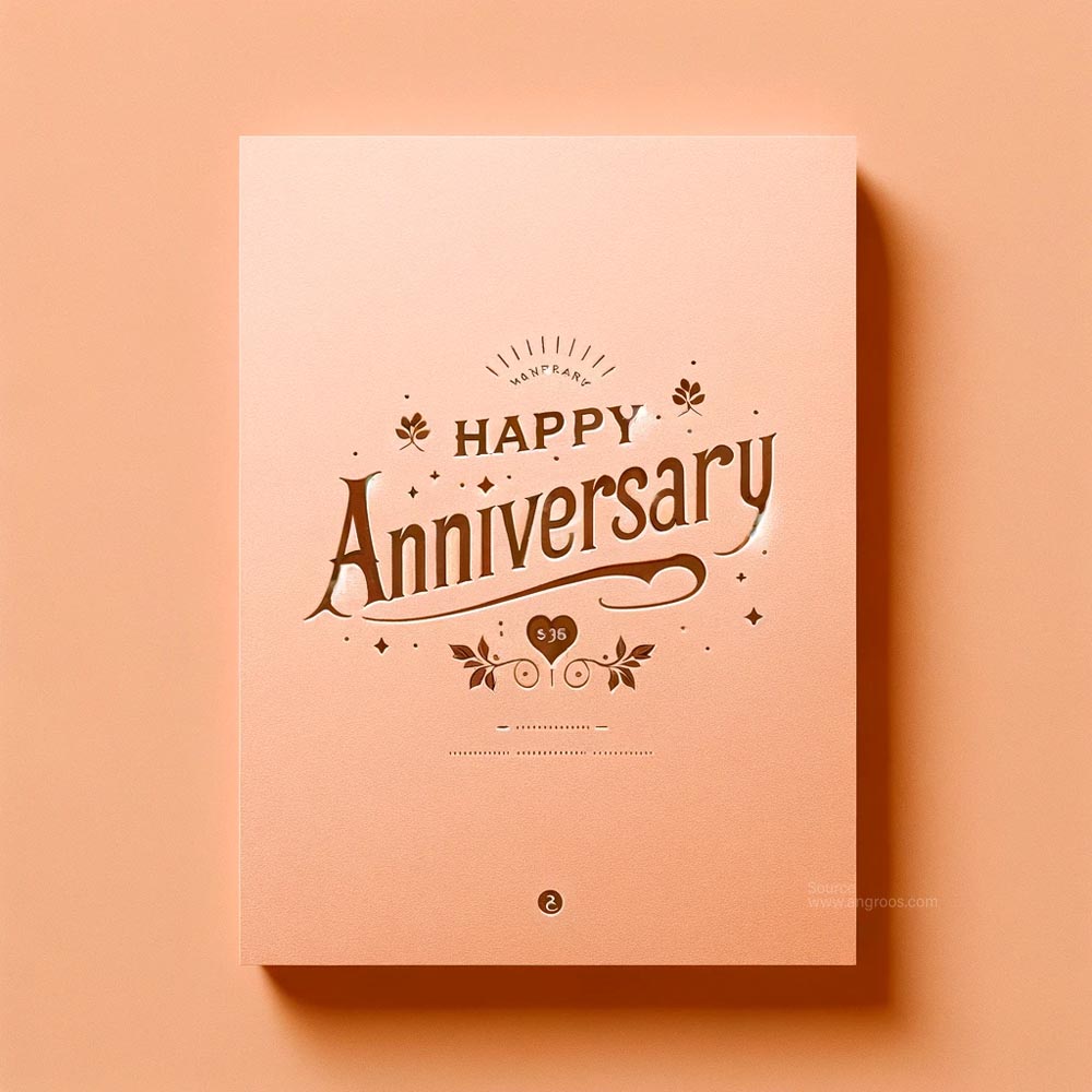 simple and elegant anniversary greeting card India's Favourite Online Gift Shop