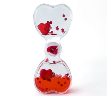 Heartfelt love meter hand boiler with Heart droplet hourglass for Valentine